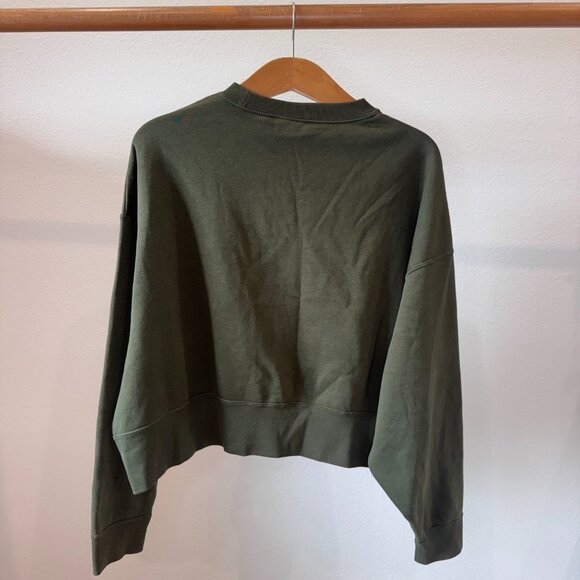 Nike NSW Crew Fleece Sweatshirt Cargo Khaki CK0168-325 Women’s Small Streetwear - Picture 4 of 13